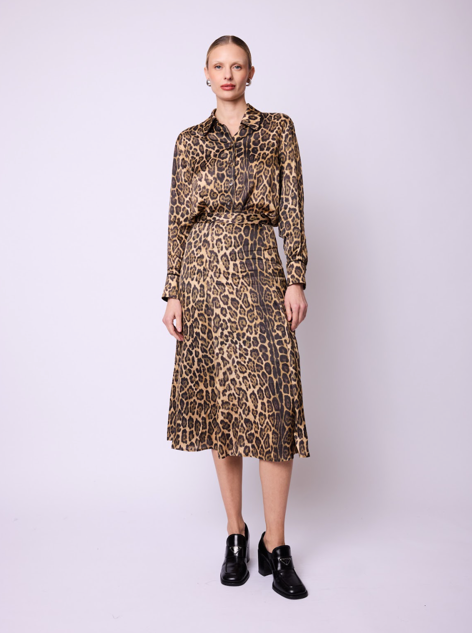 Jalia Leopard Skirt