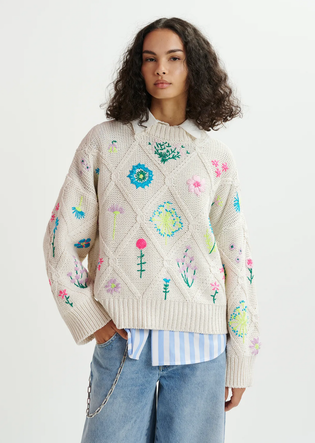 Hadream Embroidered Pullover